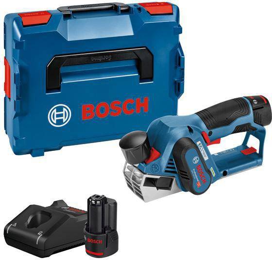 Bosch Professional GHO 12V-20 Akku-Hobel inkl. 2. Akku, inkl. Koffer Hobel-Breite: 56 mm 12 V 3 Ah Falztiefe (max.): 17 mm