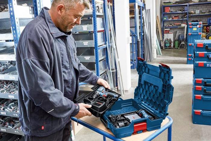 Bosch Professional L-BOXX 102 & Inset Boxen 13tlg. 1600A016NA Transportkoffer ABS Blau (L x B x H) 357 x 442 x 117 mm