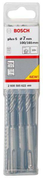 Hammerbohrer SDS plus-5 2608585622 Typ Pack Ø 7,0 mm Länge 165 mm Spirallänge 100 mm