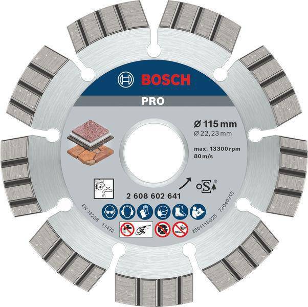Bosch Accessories 2608602641 Bosch Diamanttrennscheibe Durchmesser 115 mm 1 St.