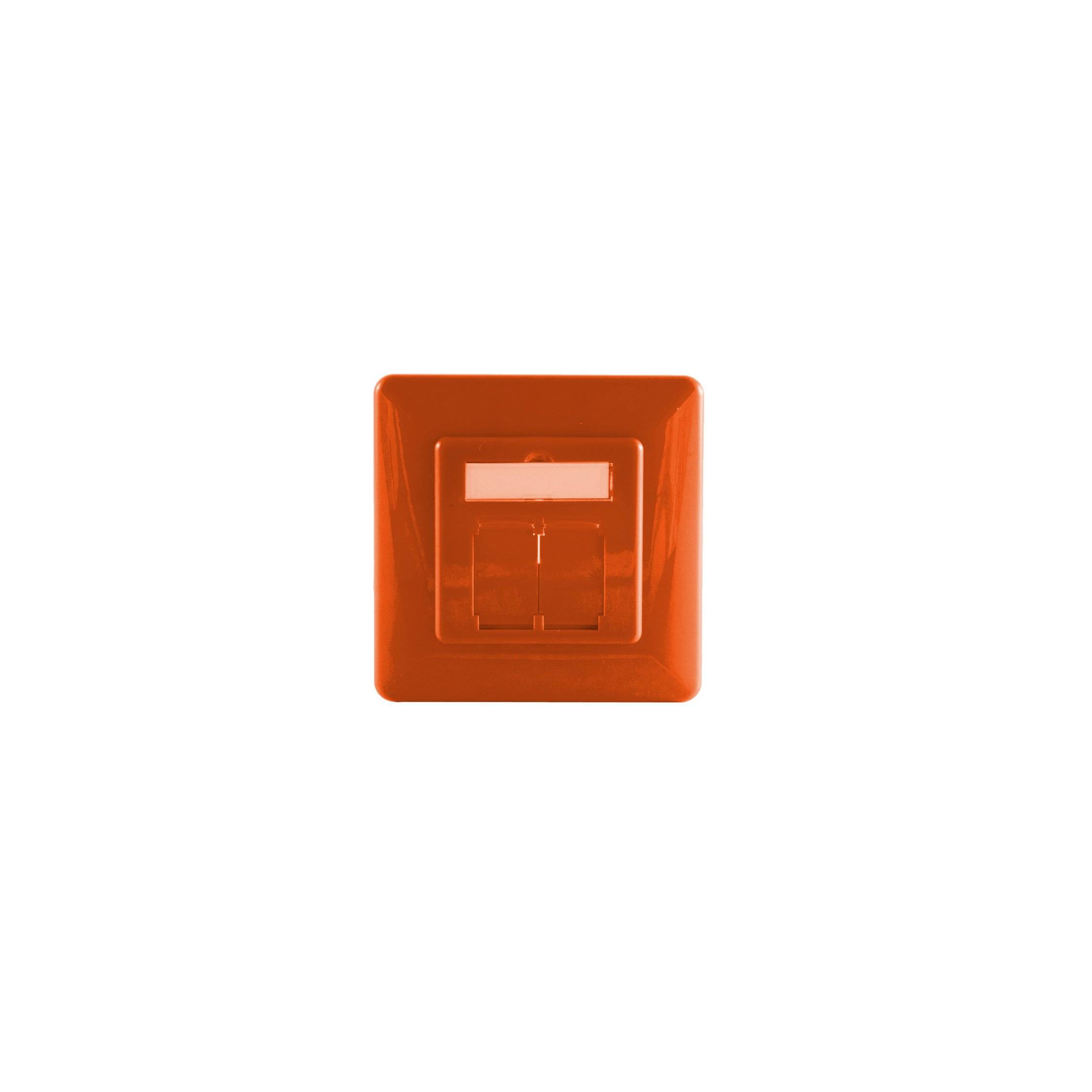Abdeckrahmen für Netzwerkdosen, orange