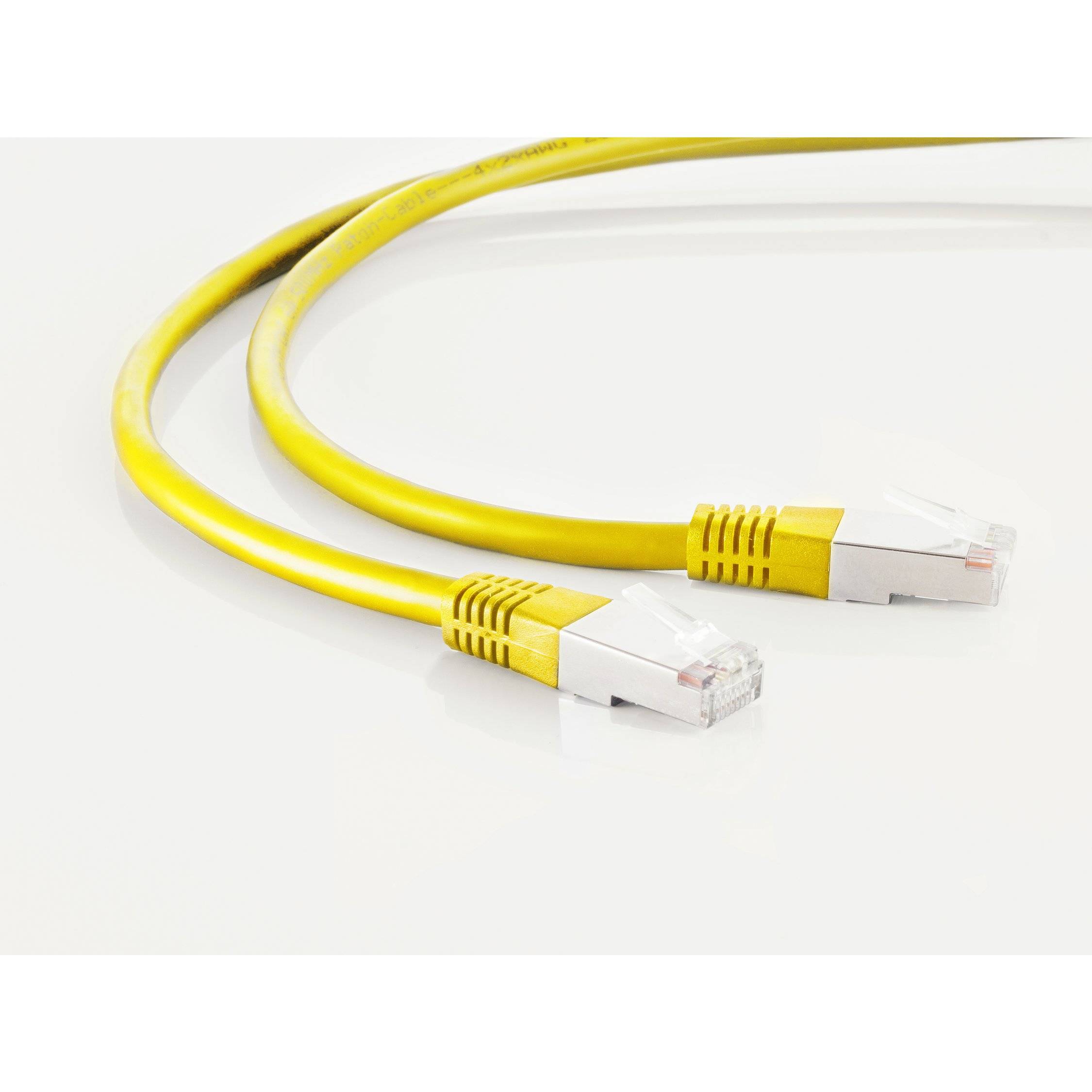 Patchkabel cat 6 S/FTP PIMF Halogenfrei gelb 10m