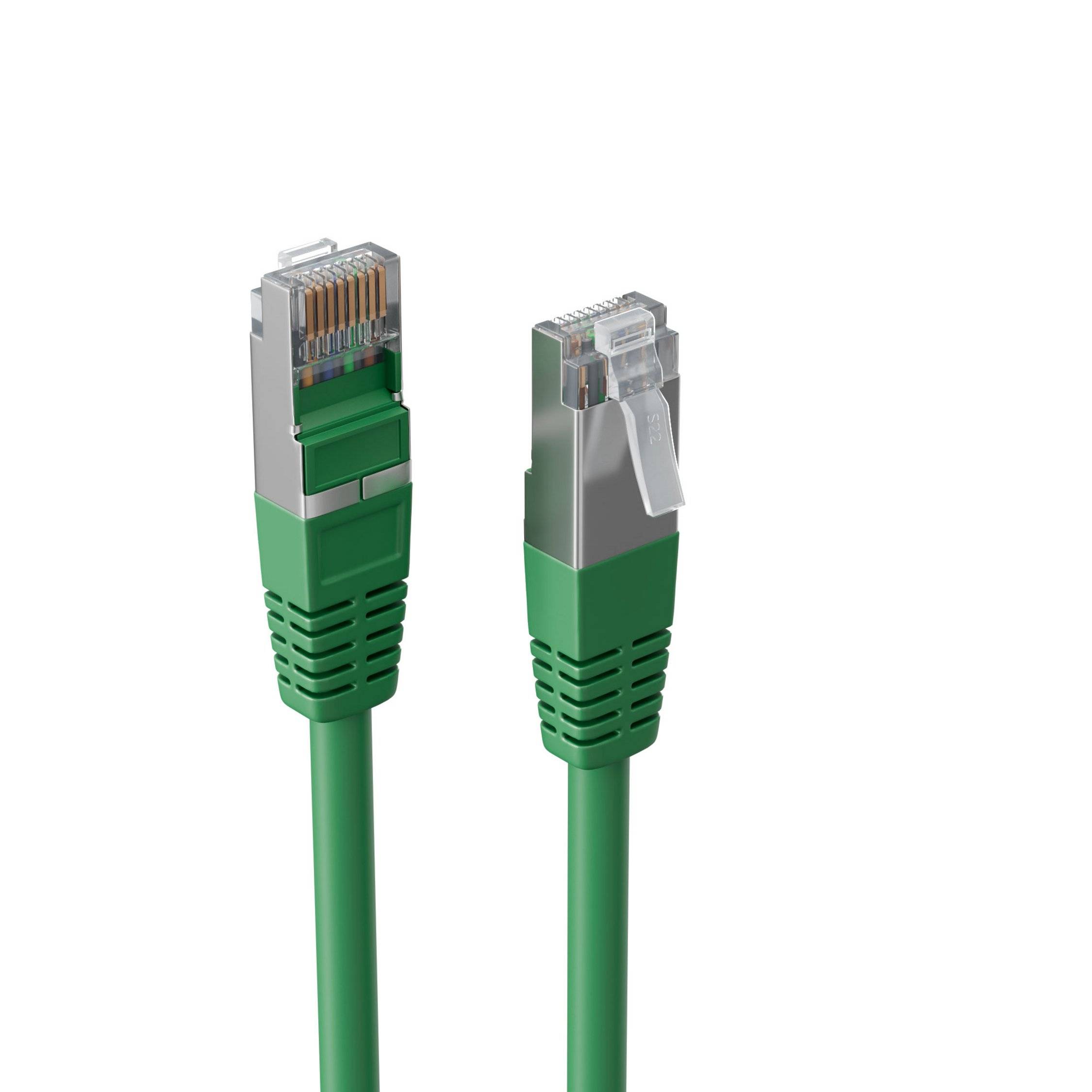 Patchkabel cat. 5e SF/UTP grün 1m