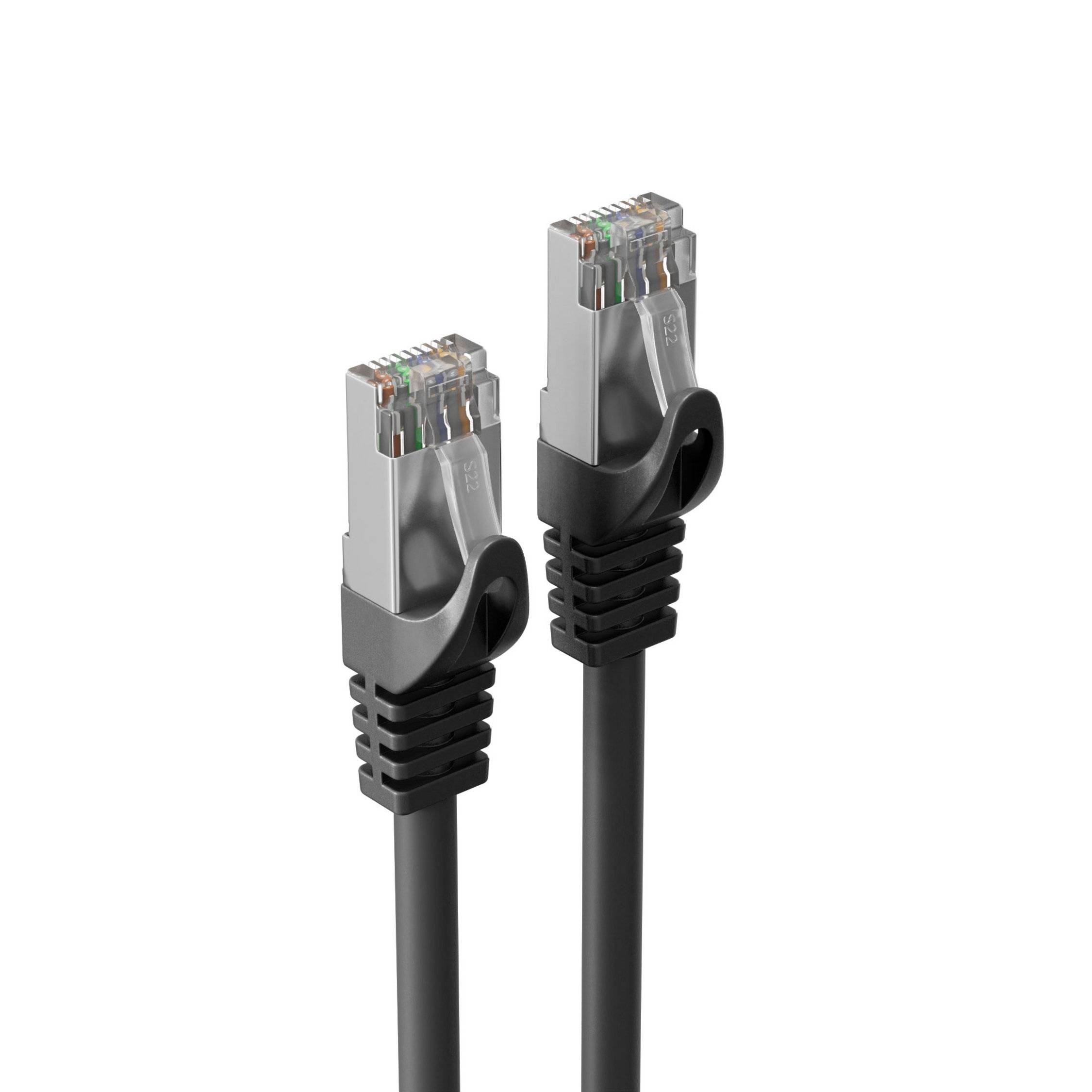 shiverpeaks BS08-39015, 0,5 m, Cat7, S/FTP (S-STP), RJ-45, RJ-45, Schwarz