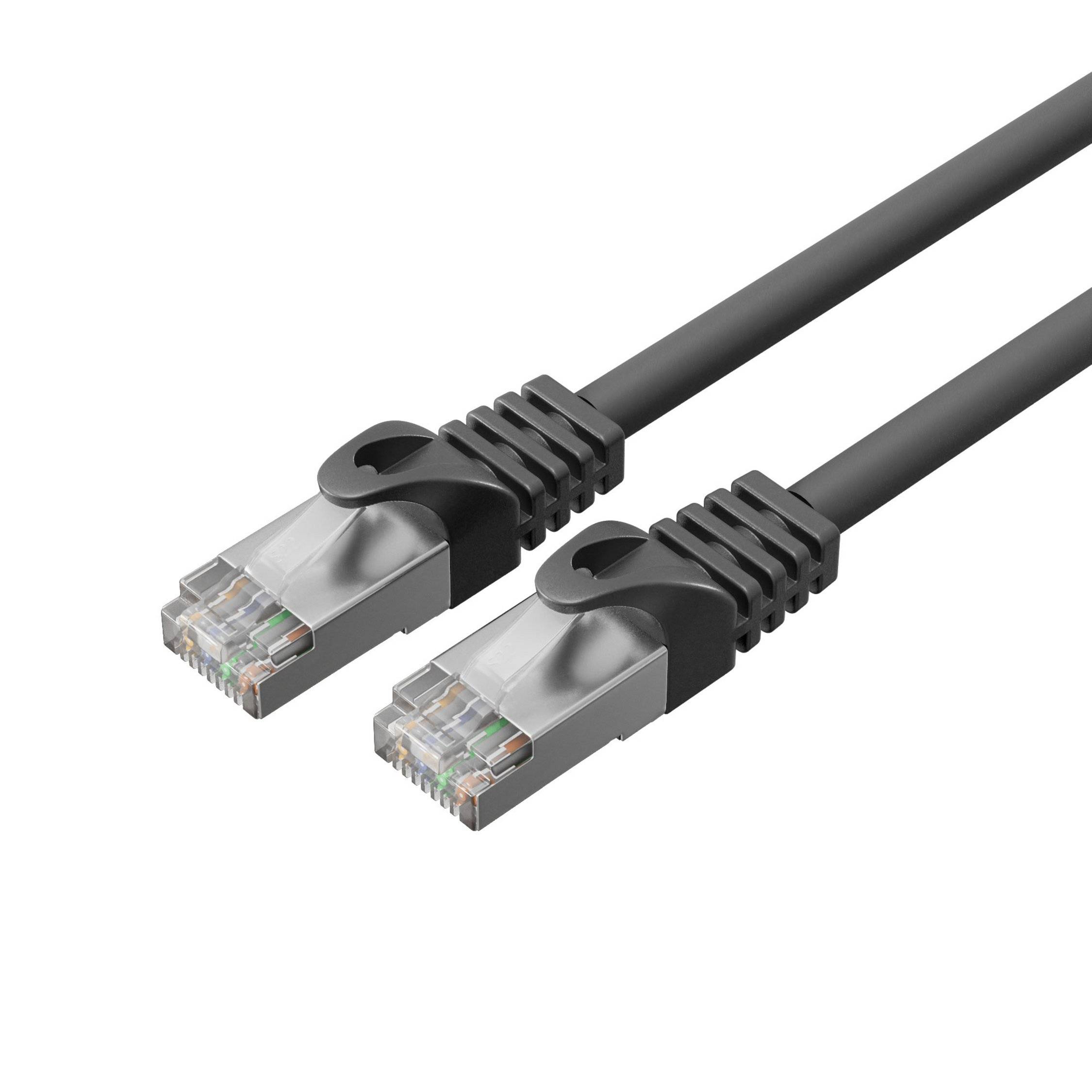 shiverpeaks BS08-39015, 0,5 m, Cat7, S/FTP (S-STP), RJ-45, RJ-45, Schwarz