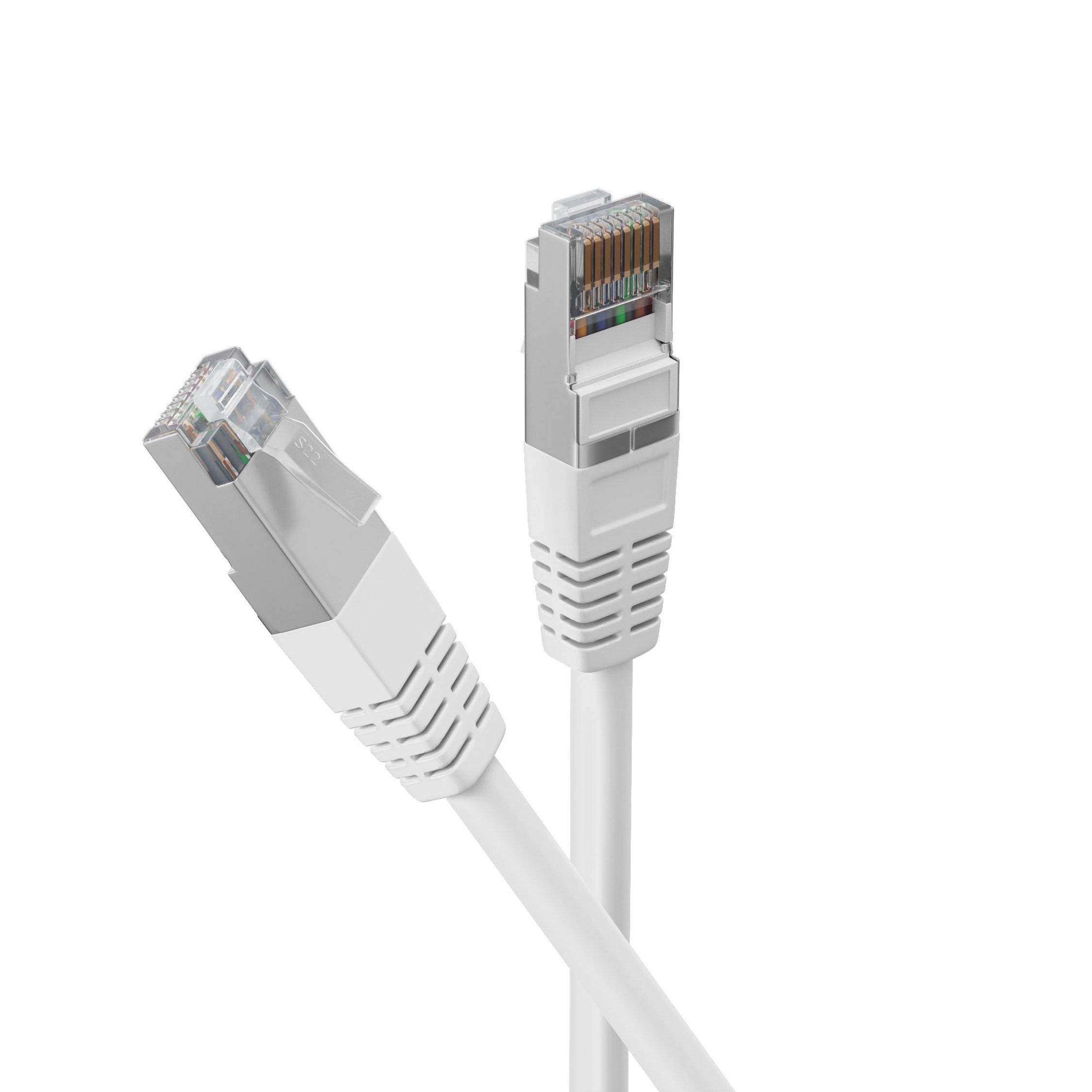 Patchkabel cat 6 S/FTP PIMF Halogenfrei weiß 5m