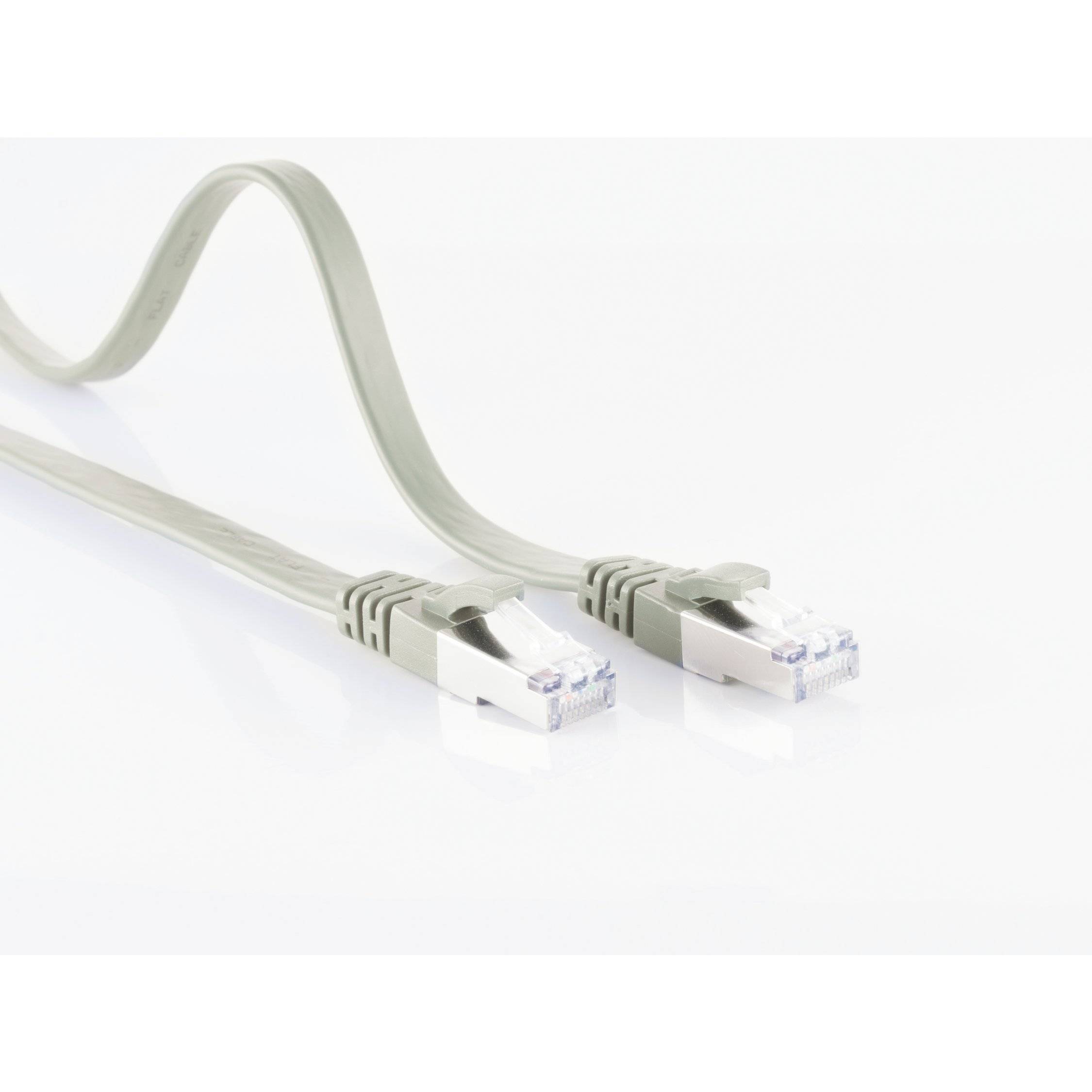 Patchkabel-Flachkabel U/UTP cat. 6 slim 2m