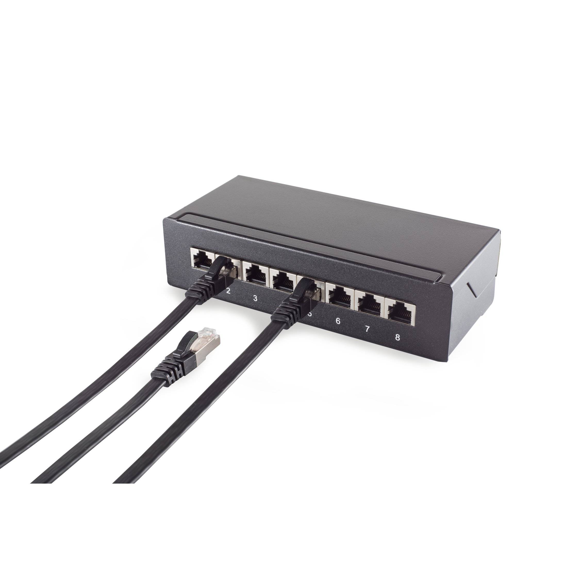 Patchkabel-Flachkabel U/UTP cat. 6 slim 2m