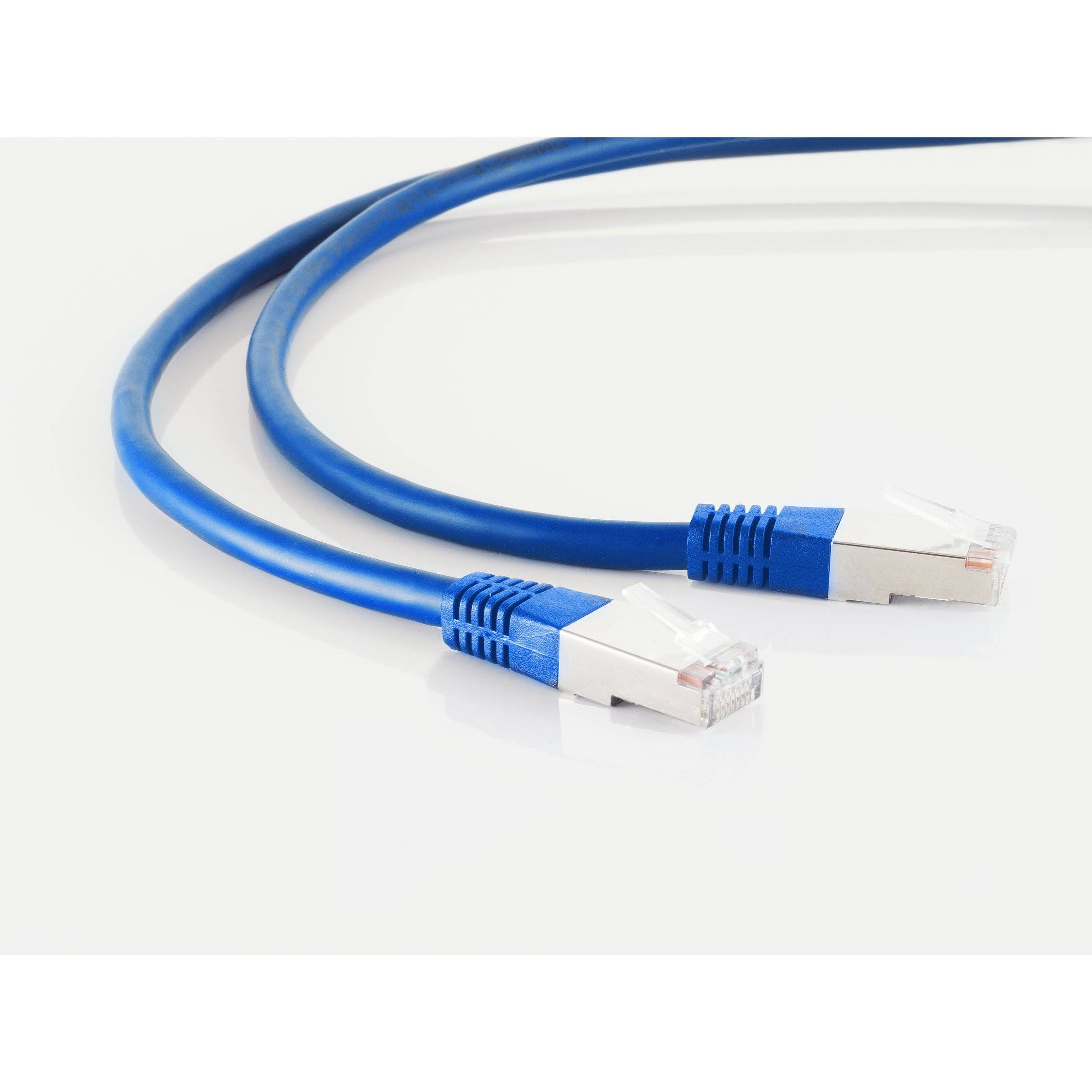 Patchkabel cat 6 S/FTP PIMF Halogenfrei blau 10m