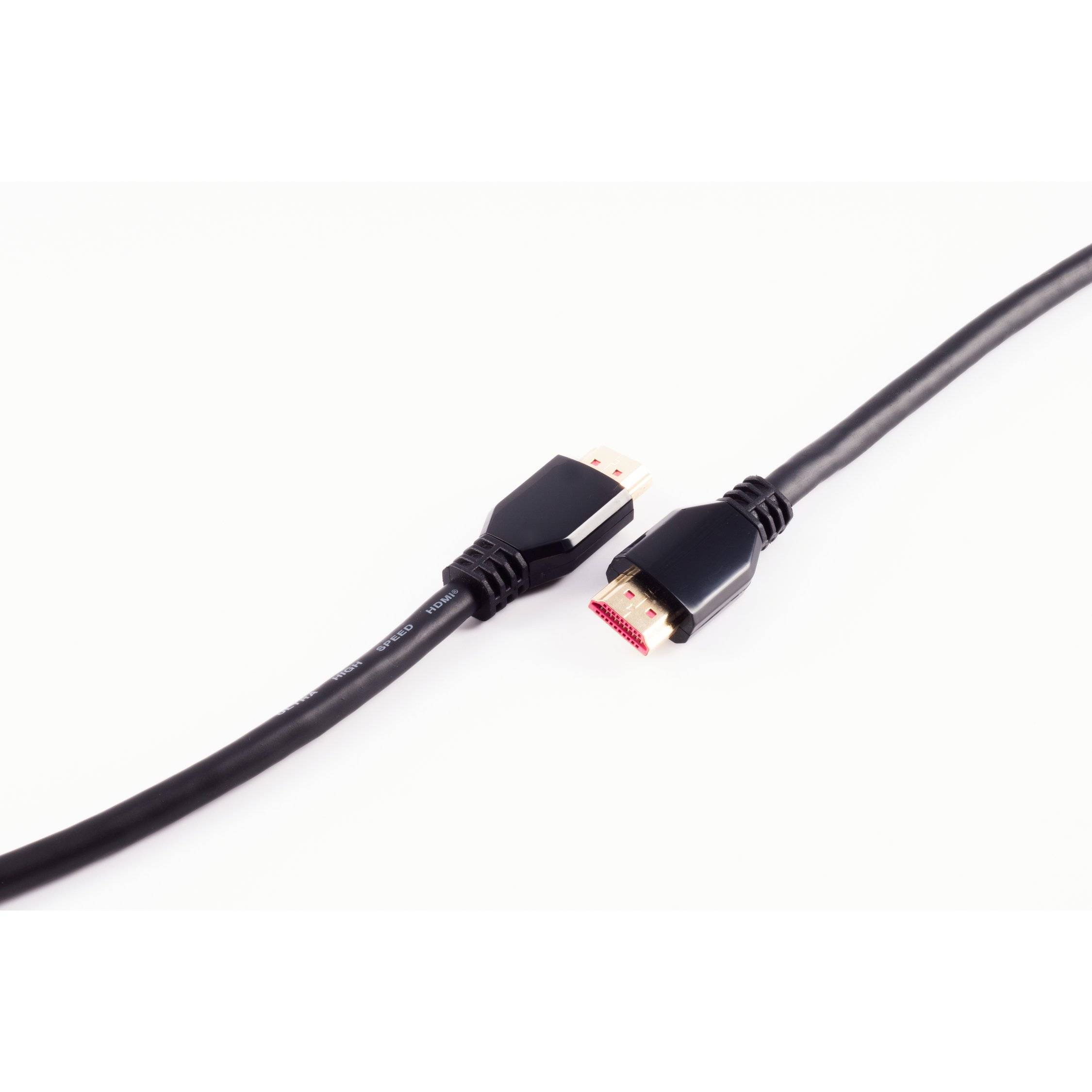 Ultra HDMI Kabel, 8K, ABS, schwarz, 1m