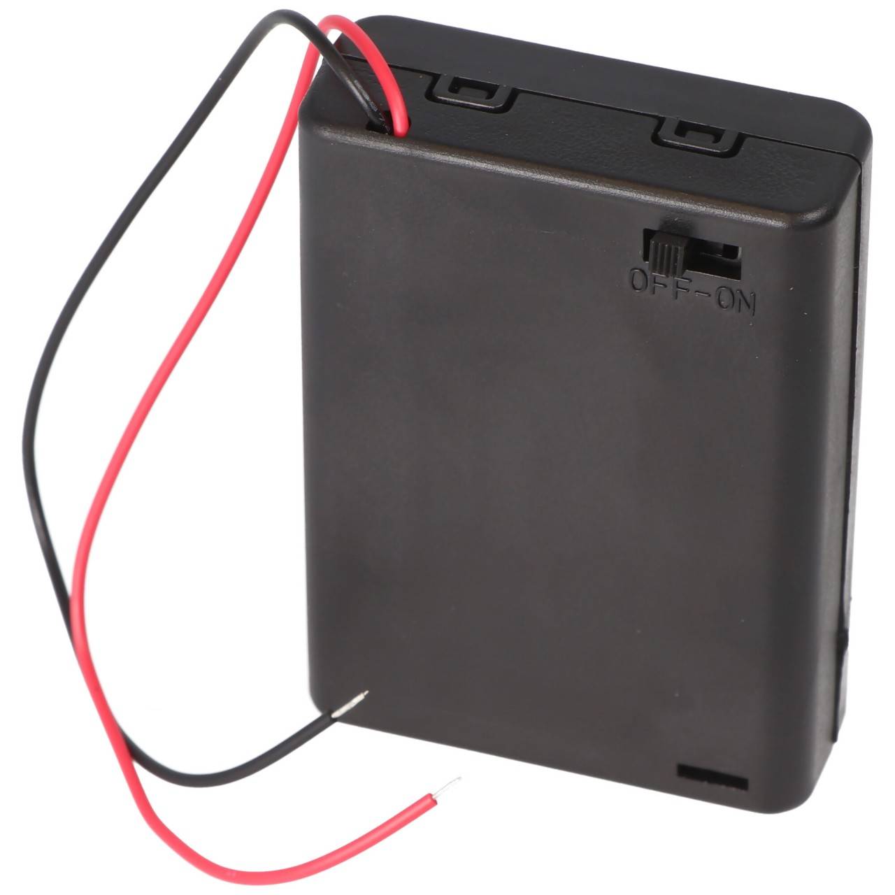 Batteriehalter für 3x Mignon mit Deckel und Schalter wasserabweisend