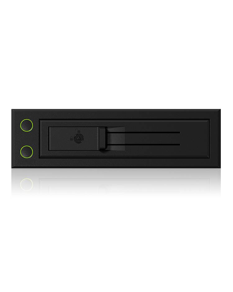 IB-166SSK-B, Wechselrahmen, 1x 3,5" SATA I/II/III oder SAS II HDD zu 1x SATA Host