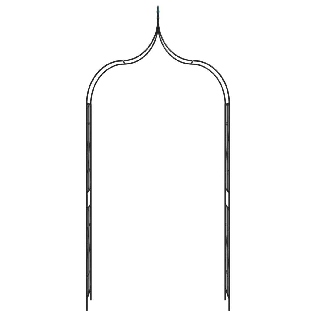 Rosenbogen Schwarz 120 x 38 x 258 cm Eisen