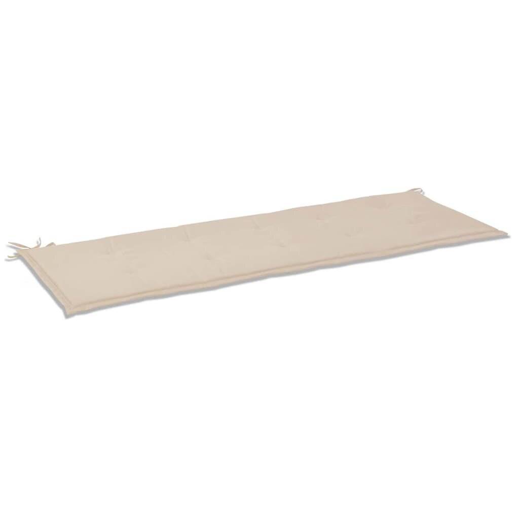 Gartenbank-Auflage Cremefarben 150×50×3 cm