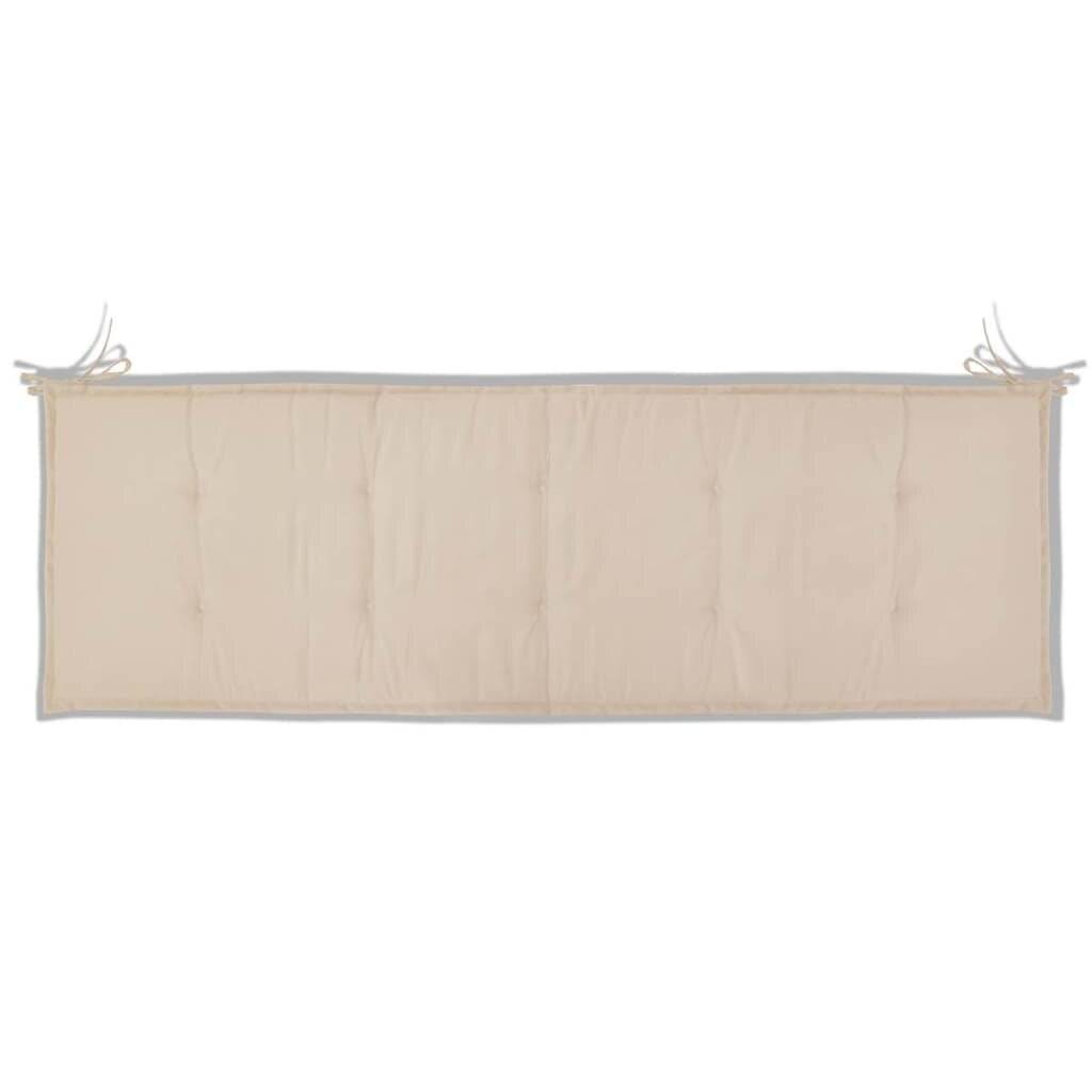 Gartenbank-Auflage Cremefarben 150×50×3 cm