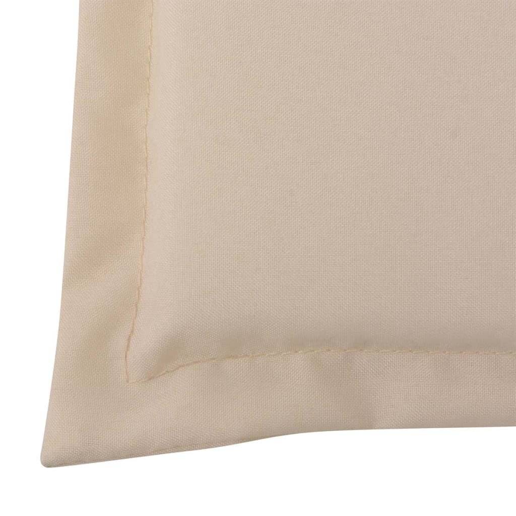 Gartenbank-Auflage Cremefarben 150×50×3 cm