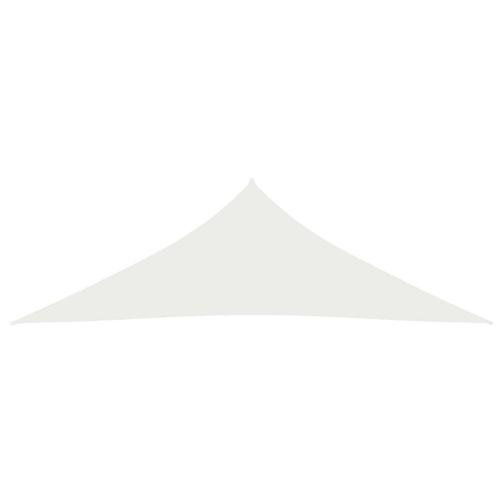 Sonnensegel 160 g/m² Weiß 3,5x3,5x4,9 m HDPE