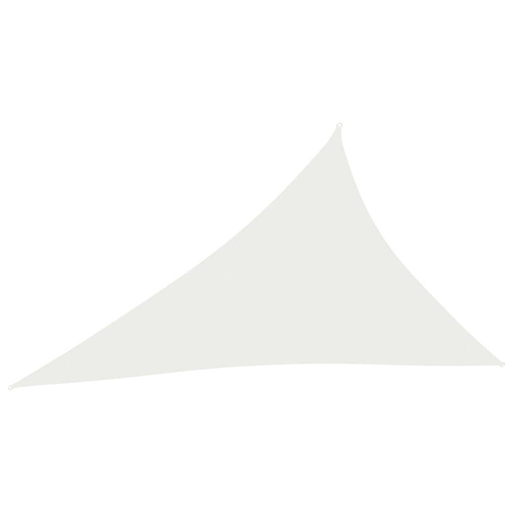 Sonnensegel 160 g/m² Weiß 4x5x6,8 m HDPE