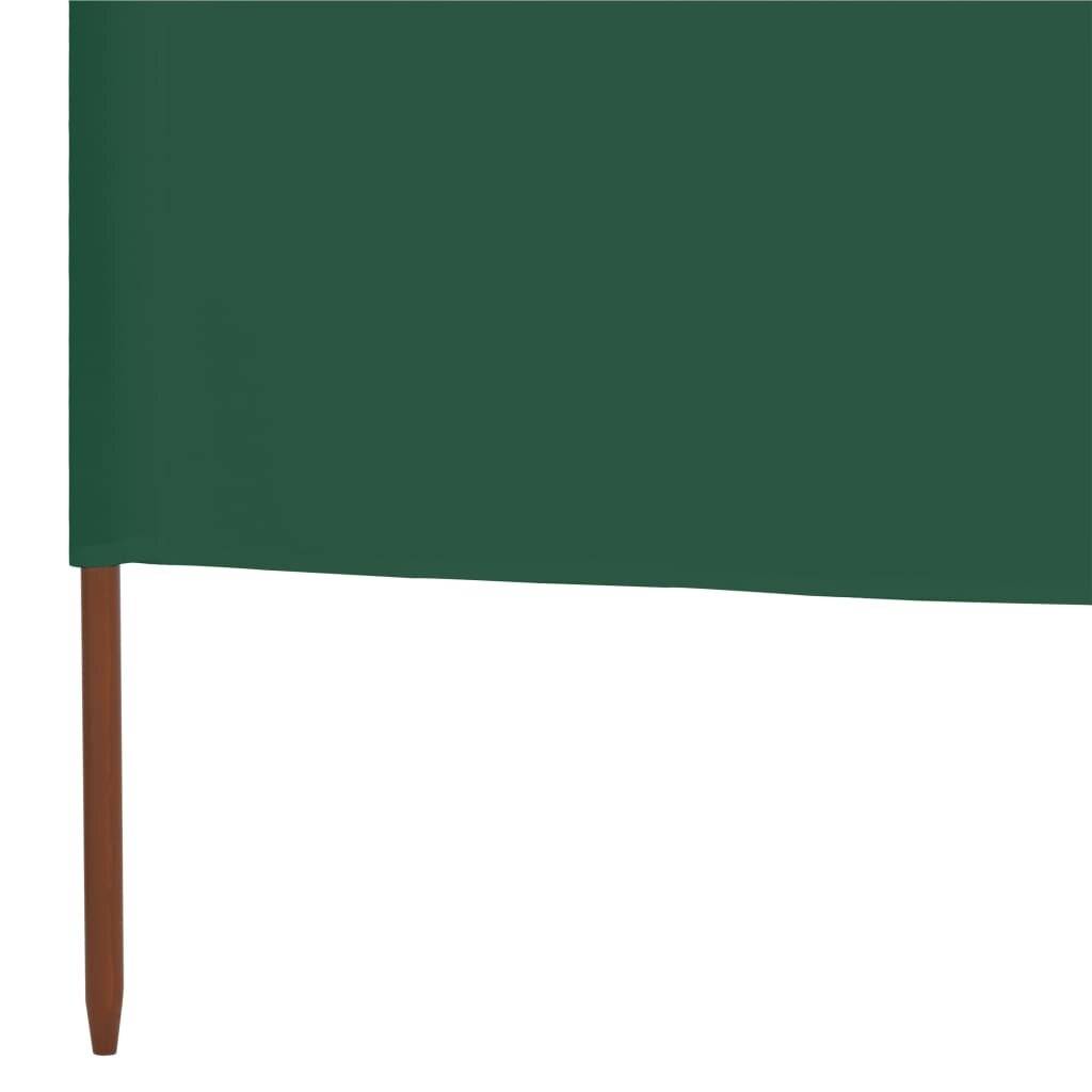 6-teiliges Windschutzgewebe 800 x 120 cm Grün