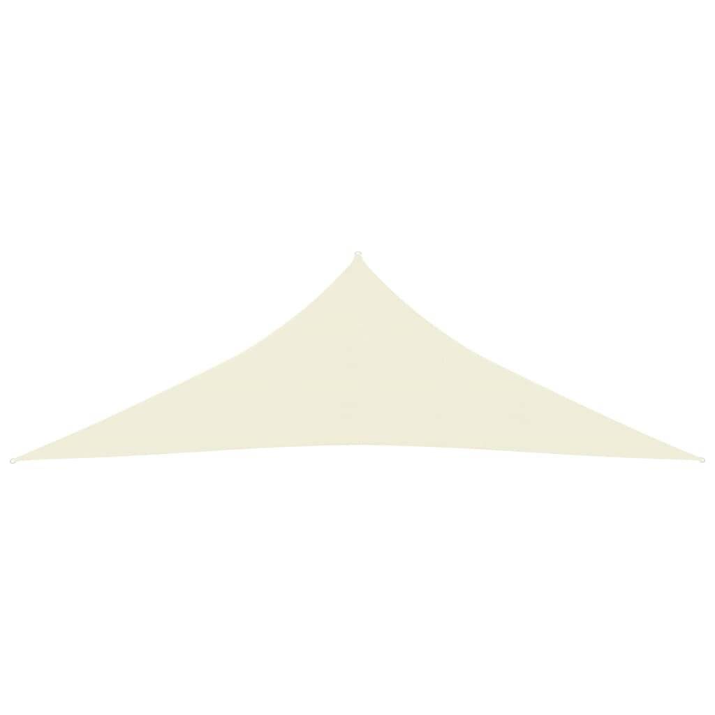 Sonnensegel 160 g/m² Creme 3,5x3,5x4,9 m HDPE