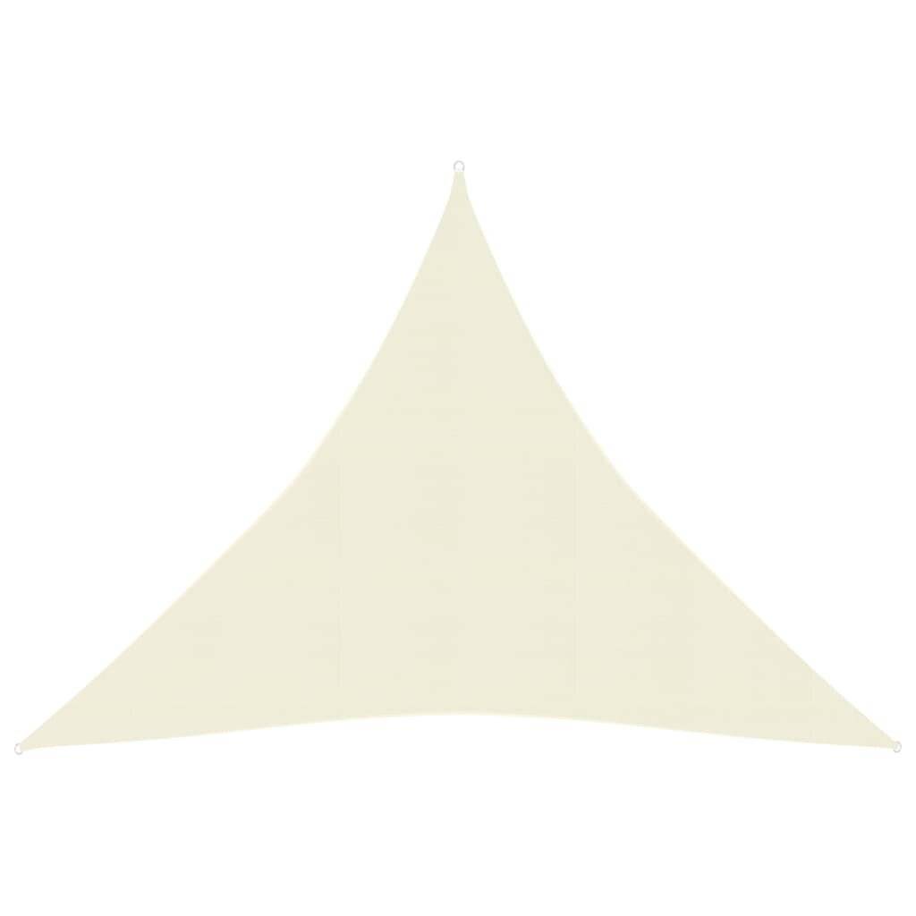Sonnensegel 160 g/m² Creme 4x4x4 m HDPE