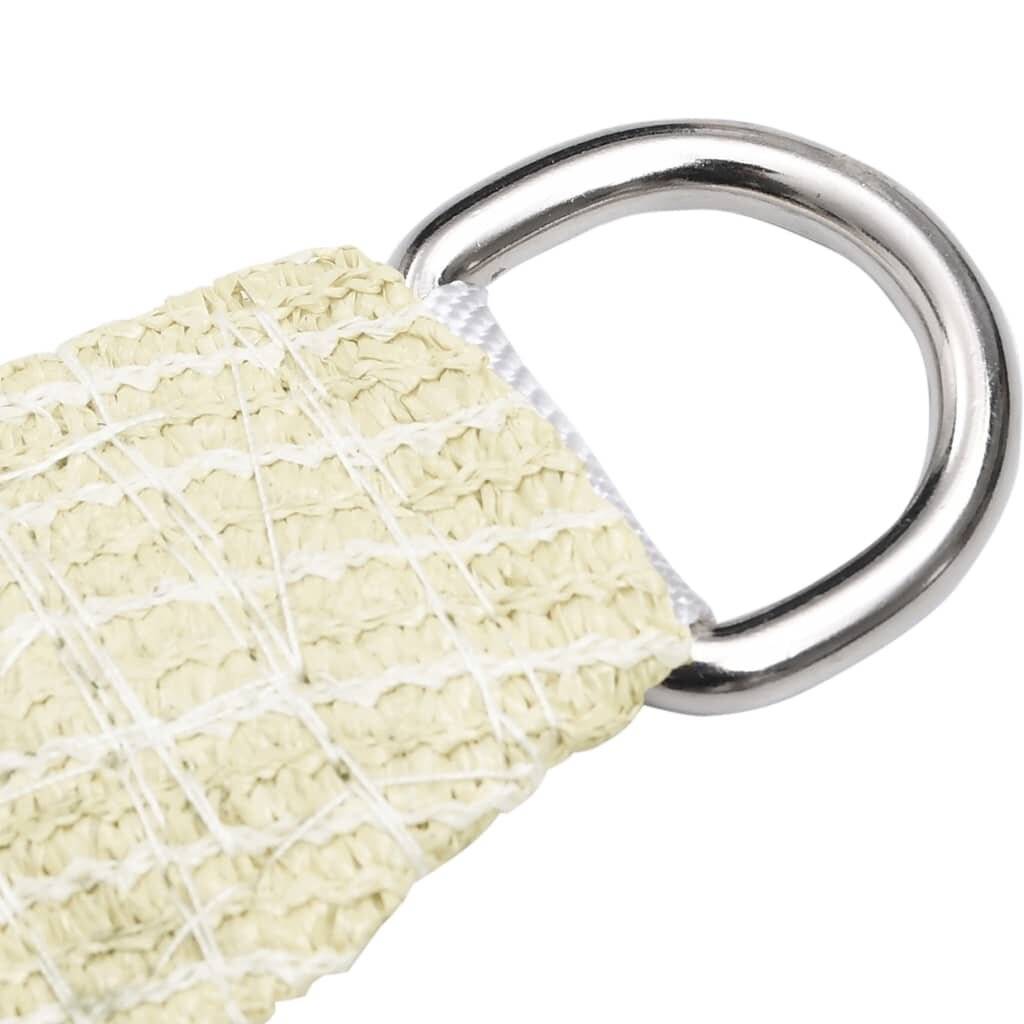 Sonnensegel 160 g/m² Creme 4x4x4 m HDPE
