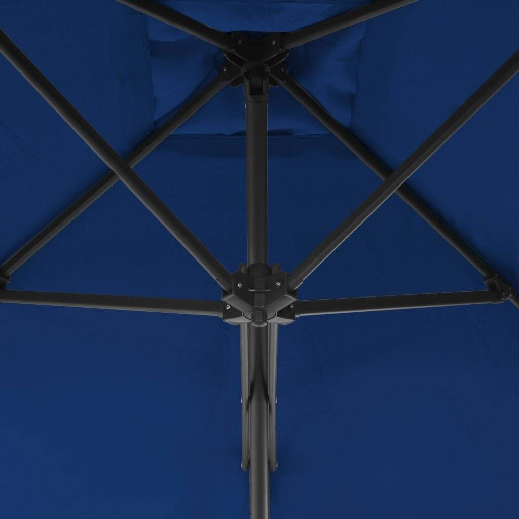 Sonnenschirm mit Stahlmast Blau 300x230 cm