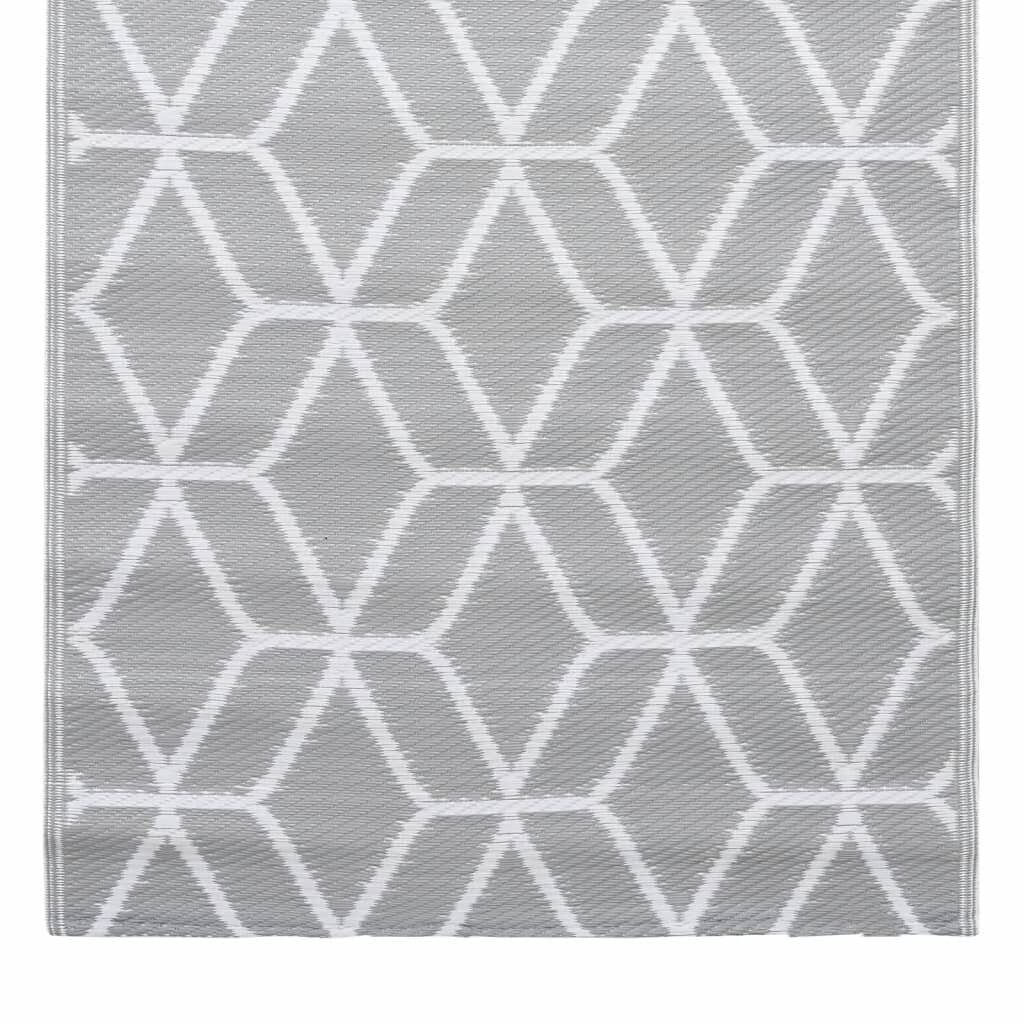 Outdoor-Teppich Grau 120x180 cm PP