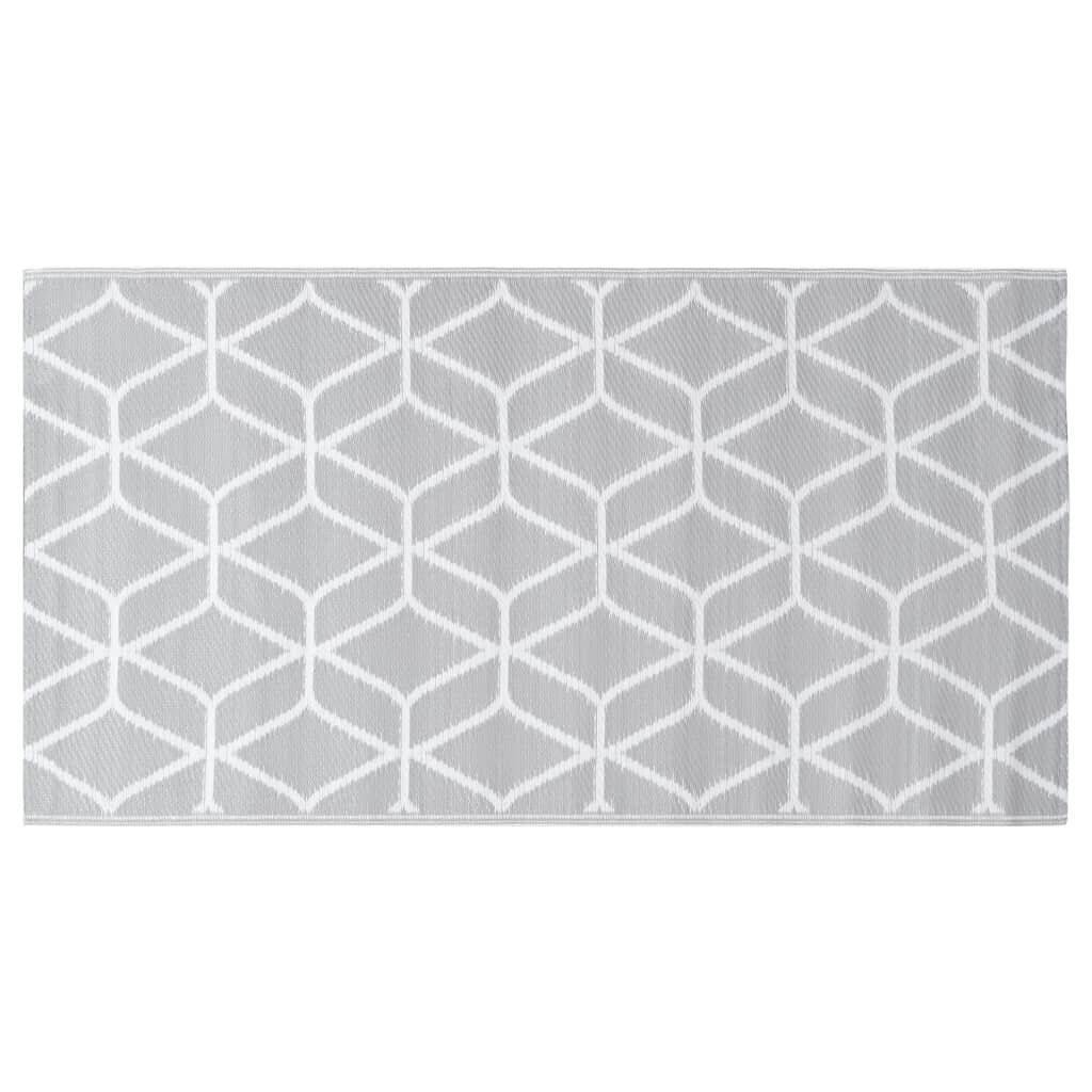 Outdoor-Teppich Grau 160x230 cm PP