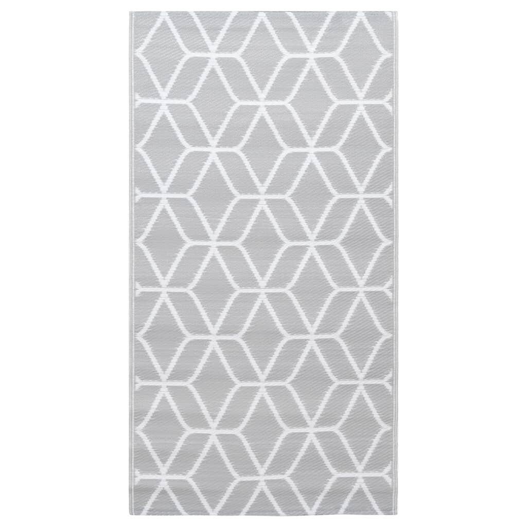 Outdoor-Teppich Grau 190x290 cm PP