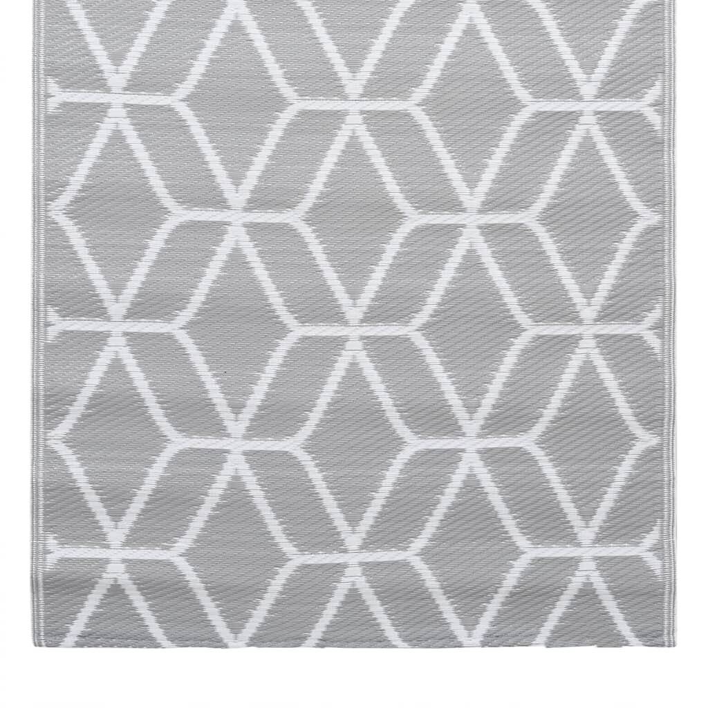 Outdoor-Teppich Grau 190x290 cm PP