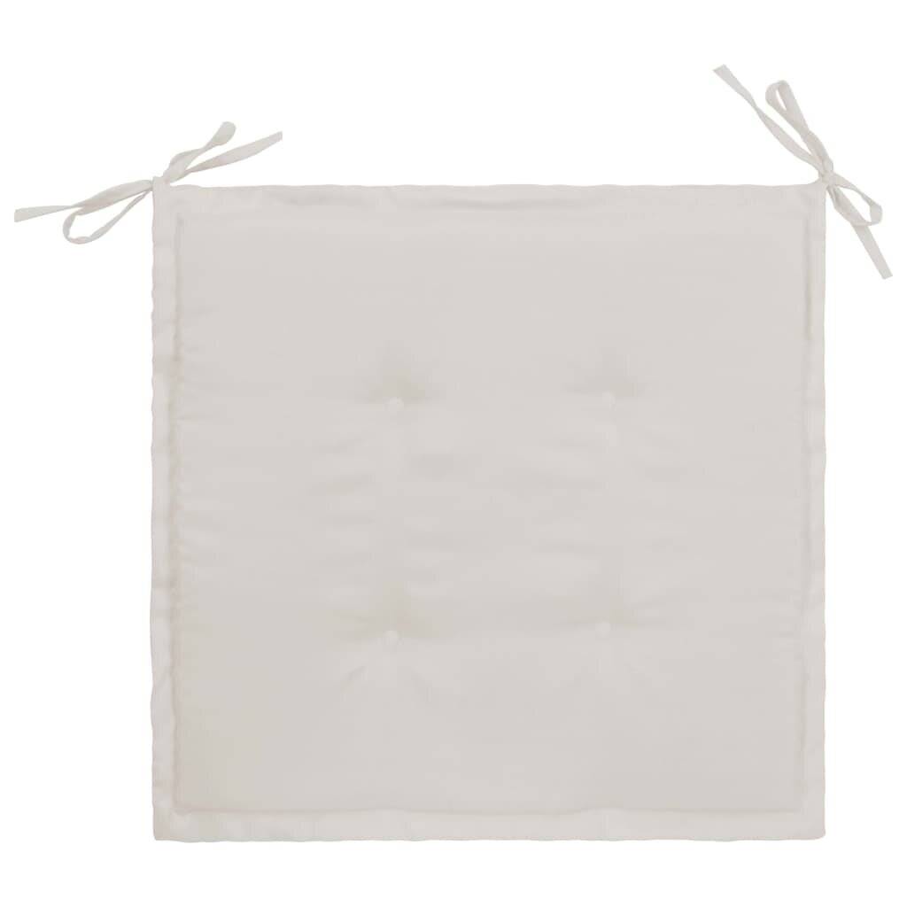 Gartenstuhl-Kissen 4 Stk. Creme 40×40×3 cm