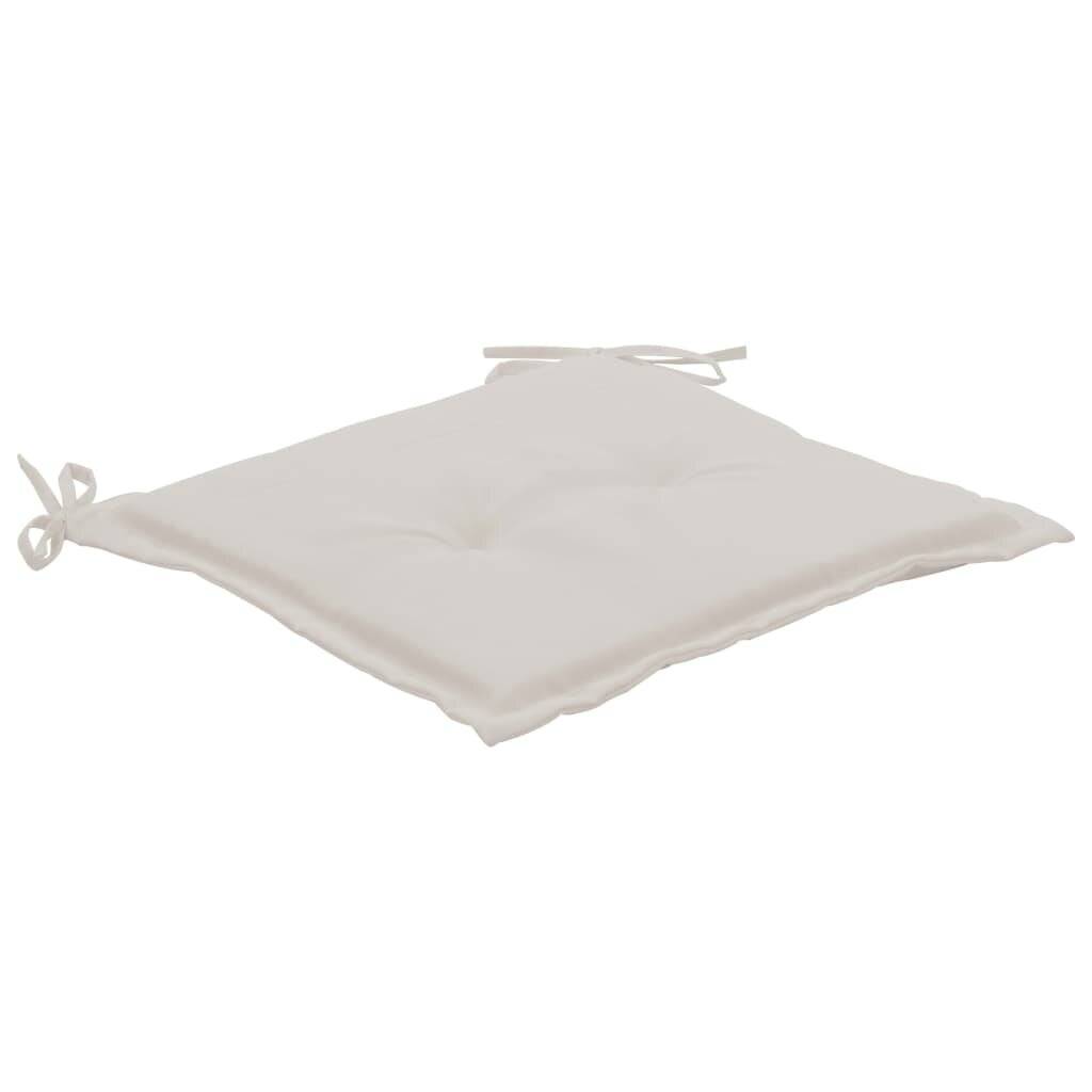 Gartenstuhl-Kissen 4 Stk. Creme 40×40×3 cm