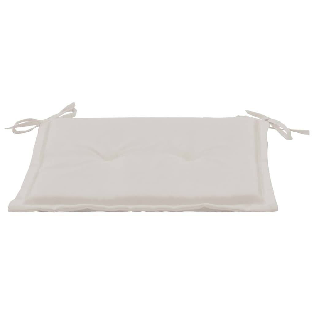 Gartenstuhl-Kissen 4 Stk. Creme 40×40×3 cm