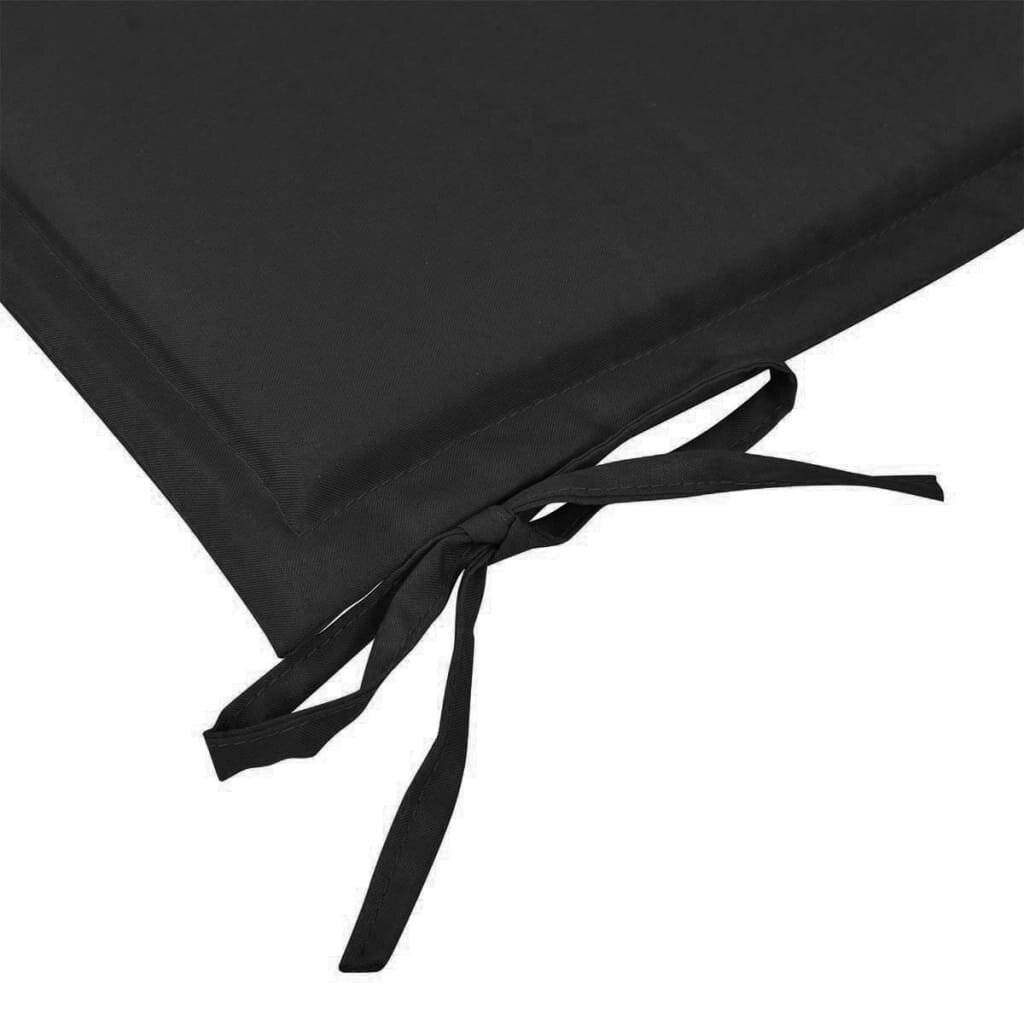 Gartenbank-Auflage Schwarz 150 x 50 x 3 cm