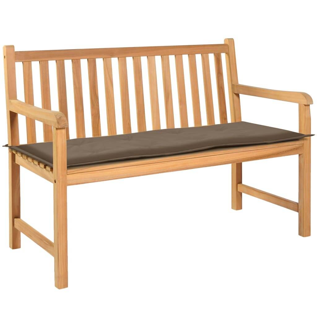 Gartenbank-Auflage Taupe 120 x 50 x 3 cm