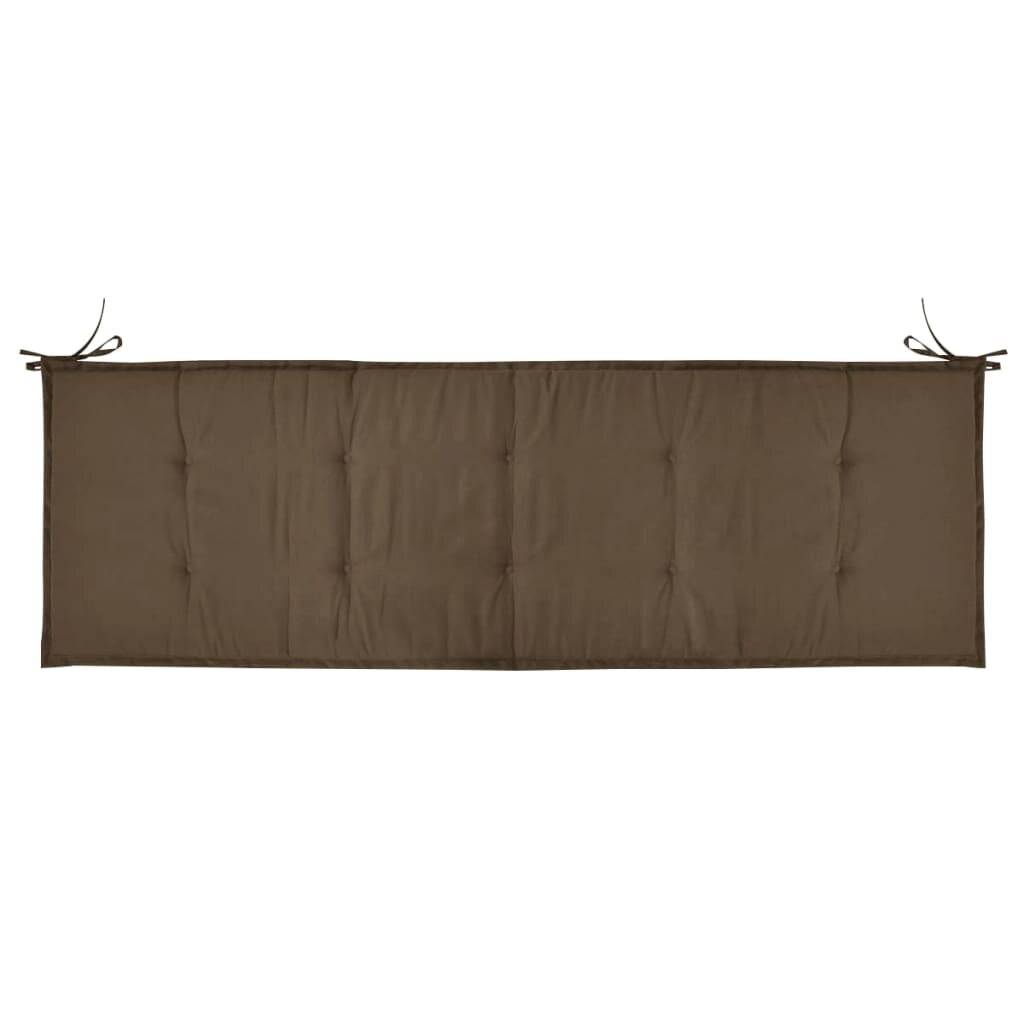Gartenbank-Auflage Taupe 150×50×3 cm