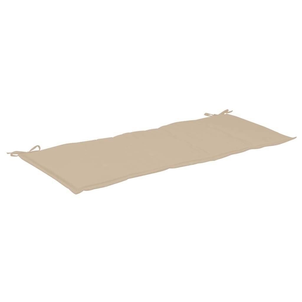Gartenbank-Auflage Beige 150×50×3 cm