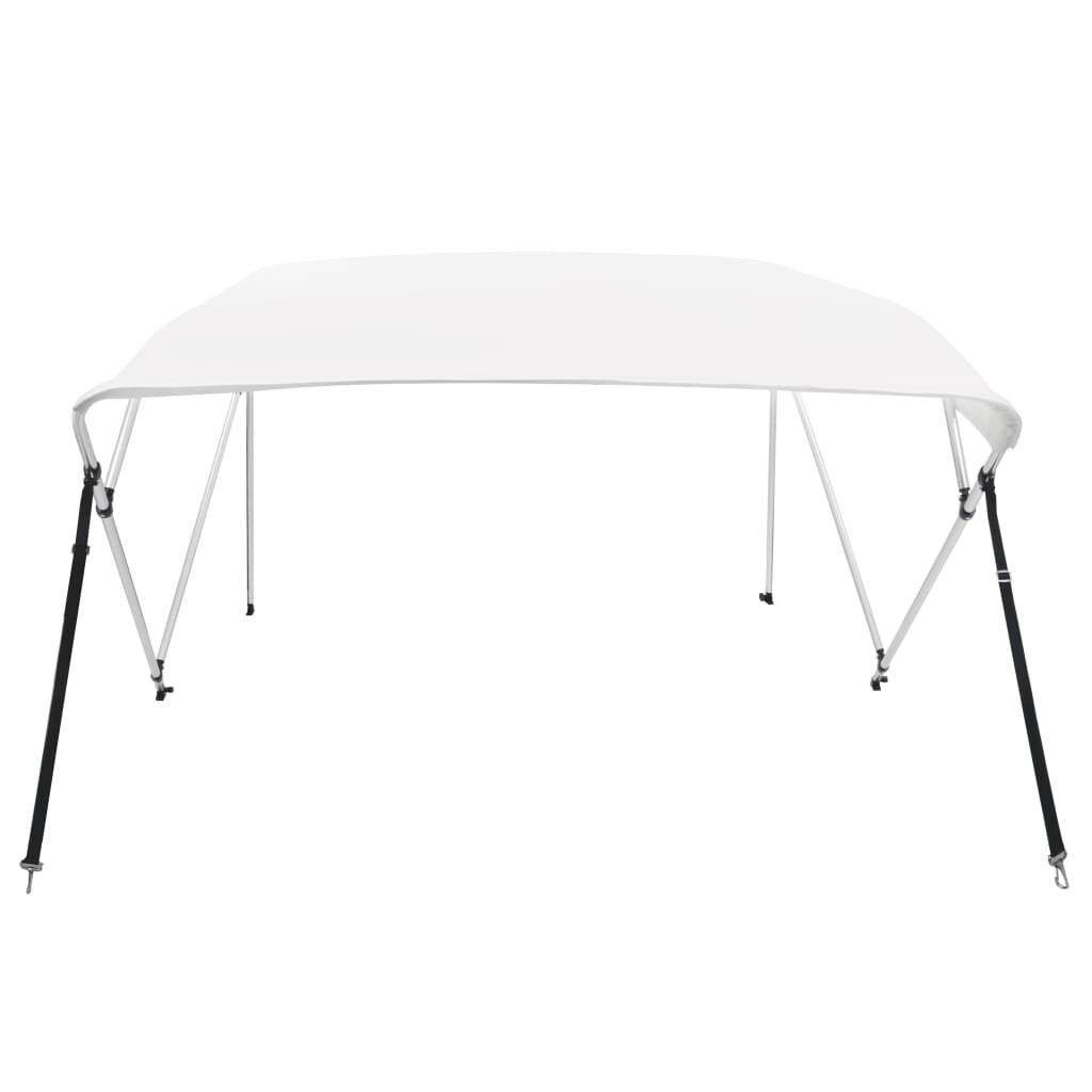 4-Bow Bimini Top Weiß 243x210x117 cm