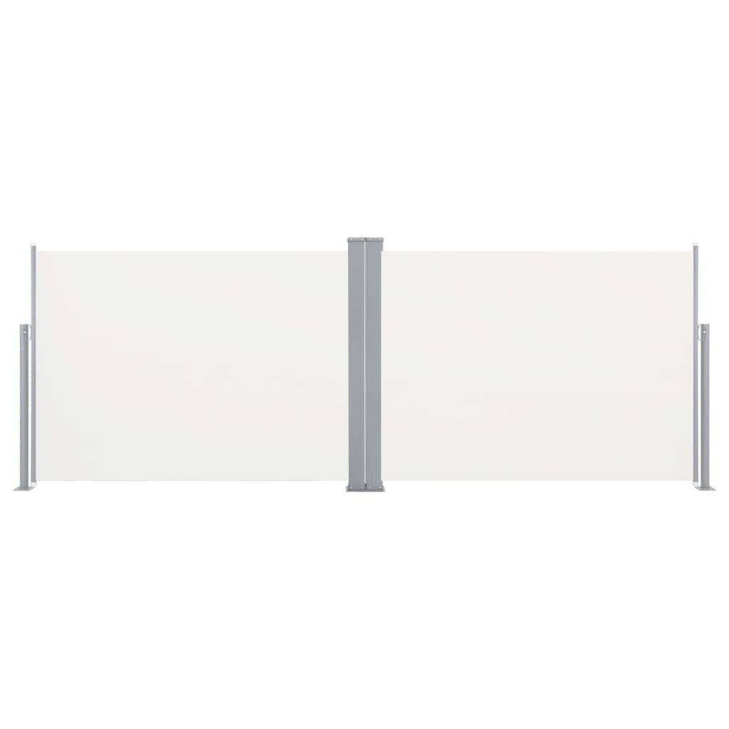 Ausziehbare Seitenmarkise Creme 120 x 1000 cm