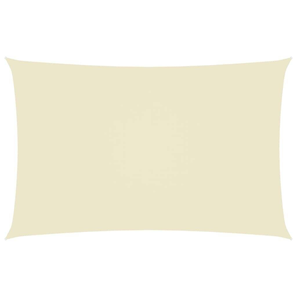 Sonnensegel Oxford-Gewebe Rechteckig 4x7 m Creme