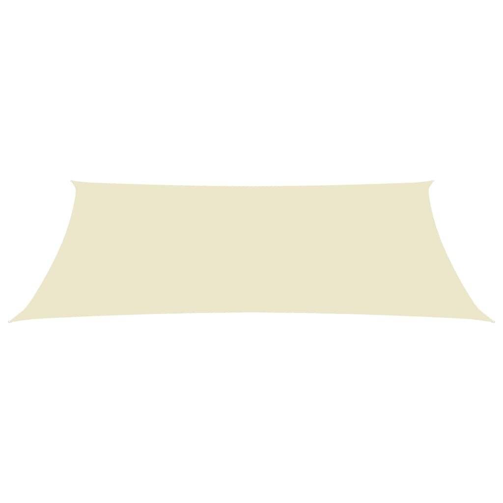 Sonnensegel Oxford-Gewebe Rechteckig 4x7 m Creme