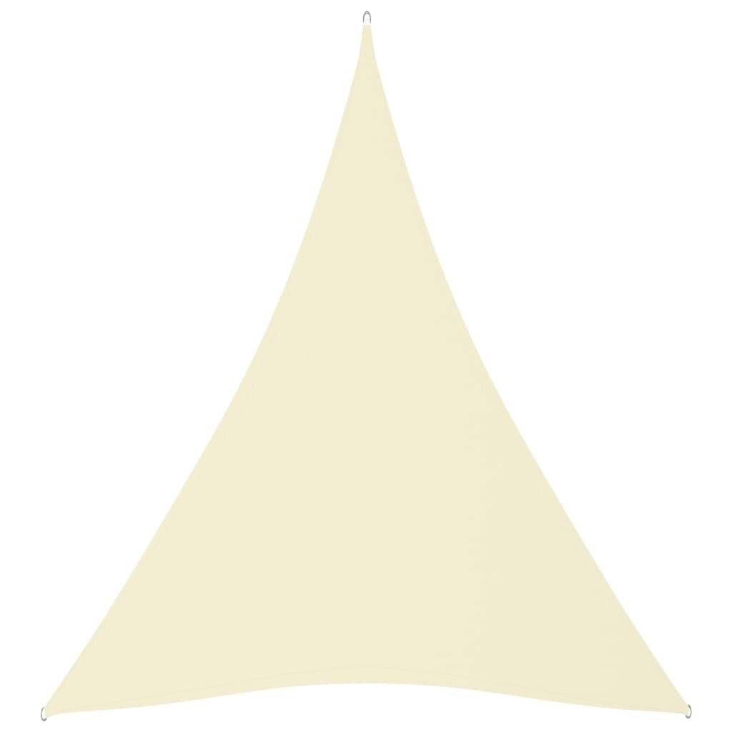 Sonnensegel Oxford-Gewebe Dreieckig 3x4x4 m Cremeweiß
