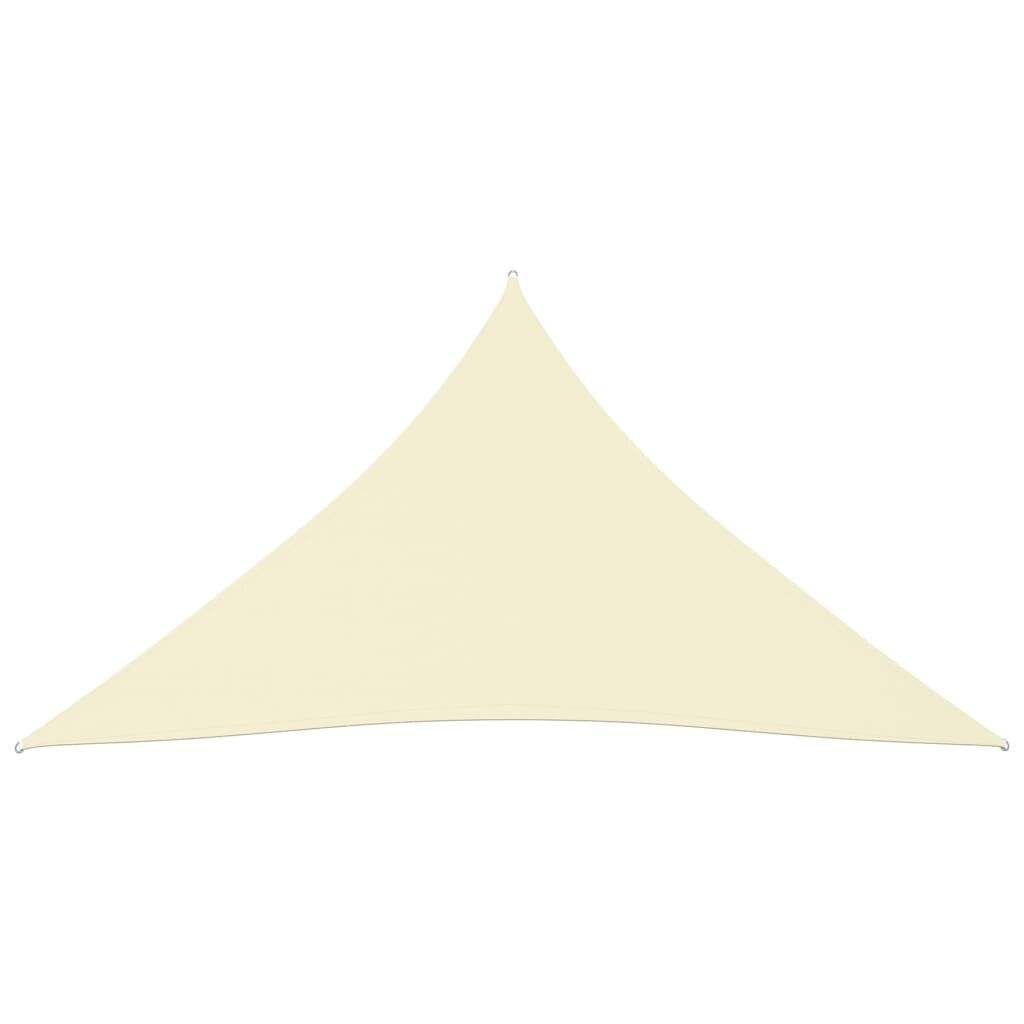 Sonnensegel Oxford-Gewebe Dreieckig 3x4x4 m Cremeweiß