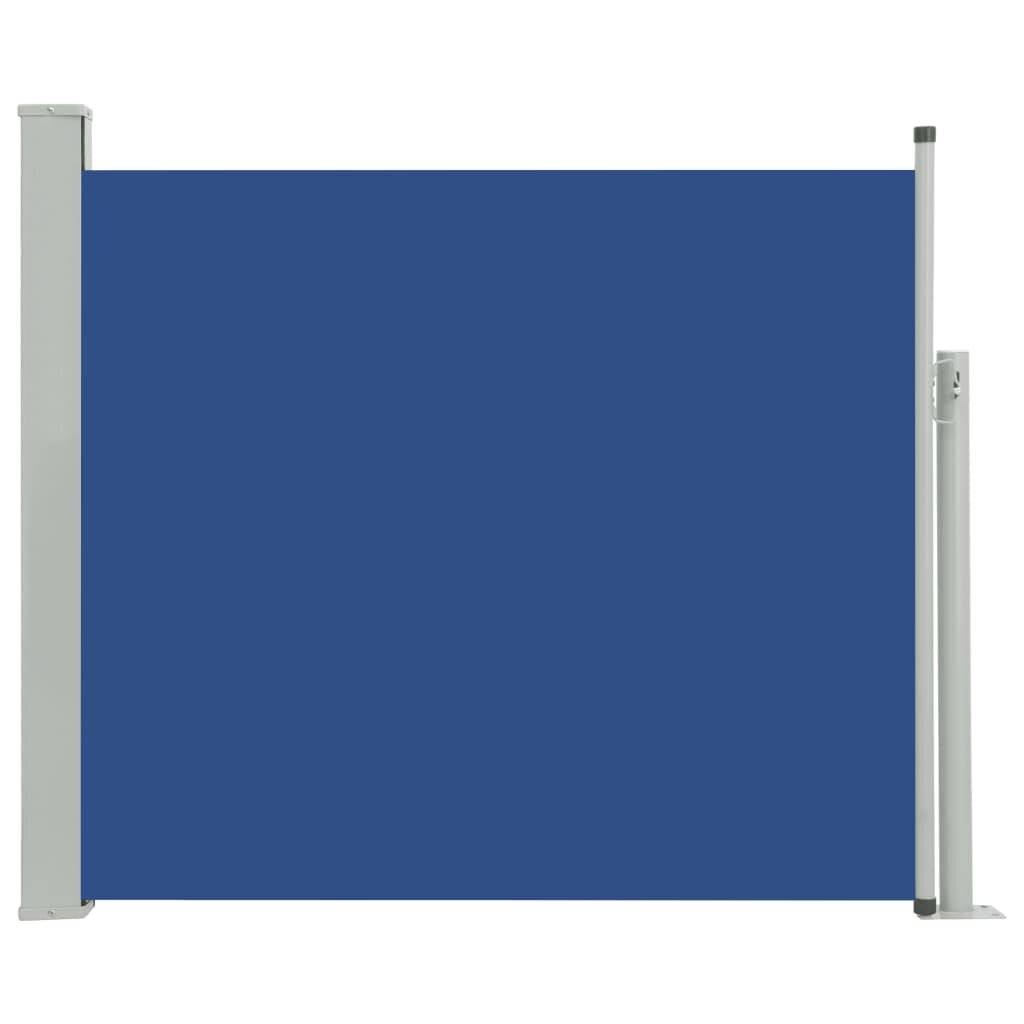 Ausziehbare Seitenmarkise 100x300 cm Blau