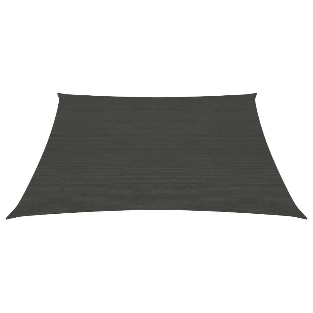 Sonnensegel 160 g/m² Anthrazit 2,5x2,5 m HDPE