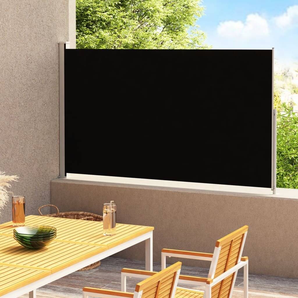 Ausziehbare Seitenmarkise 200x300 cm Schwarz