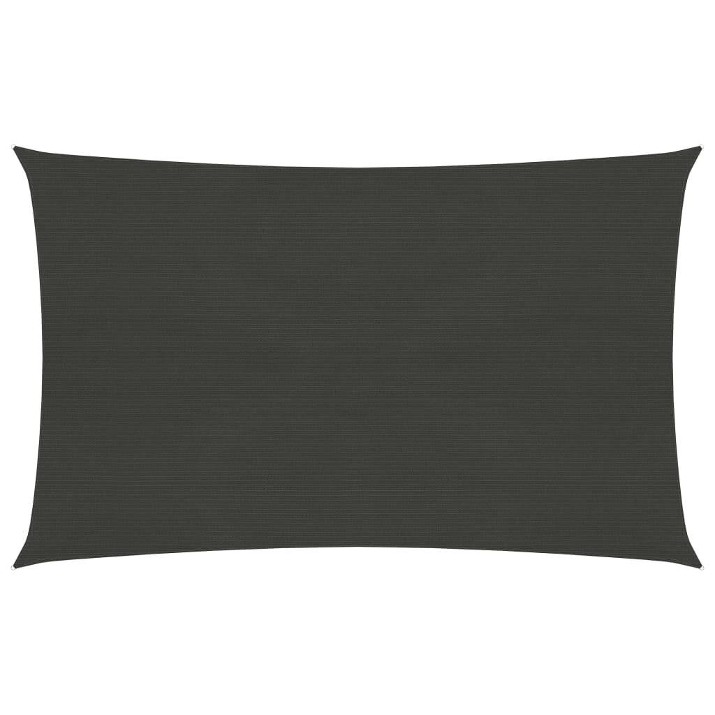 Sonnensegel 160 g/m² Anthrazit 2,5x4 m HDPE
