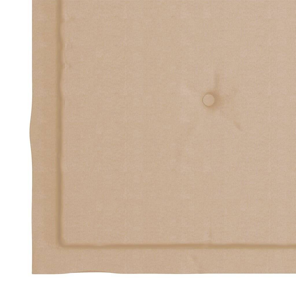 Gartenstuhl-Sitzkissen 6 Stk. Beige 50x50x4 cm Stoff