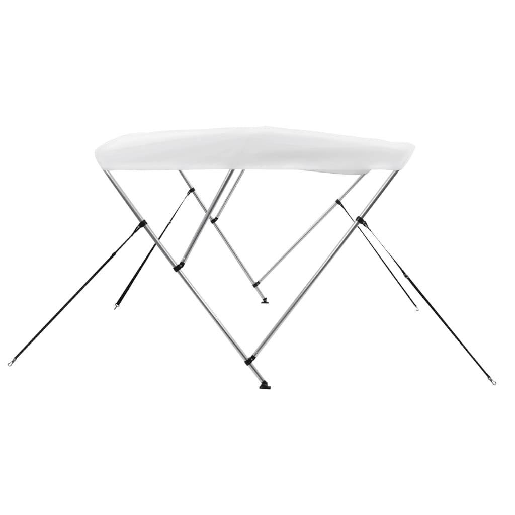 3-Bow Bimini Top Weiß 183 x 140 x 140 cm